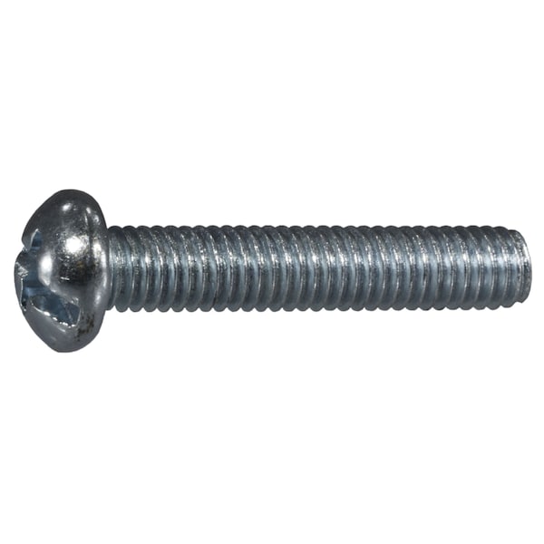 Midwest Fastener #10-32 x 1 in Combination Phillips/Slotted Round Machine Screw, Zinc Plated Steel, 100 PK 07679 - main